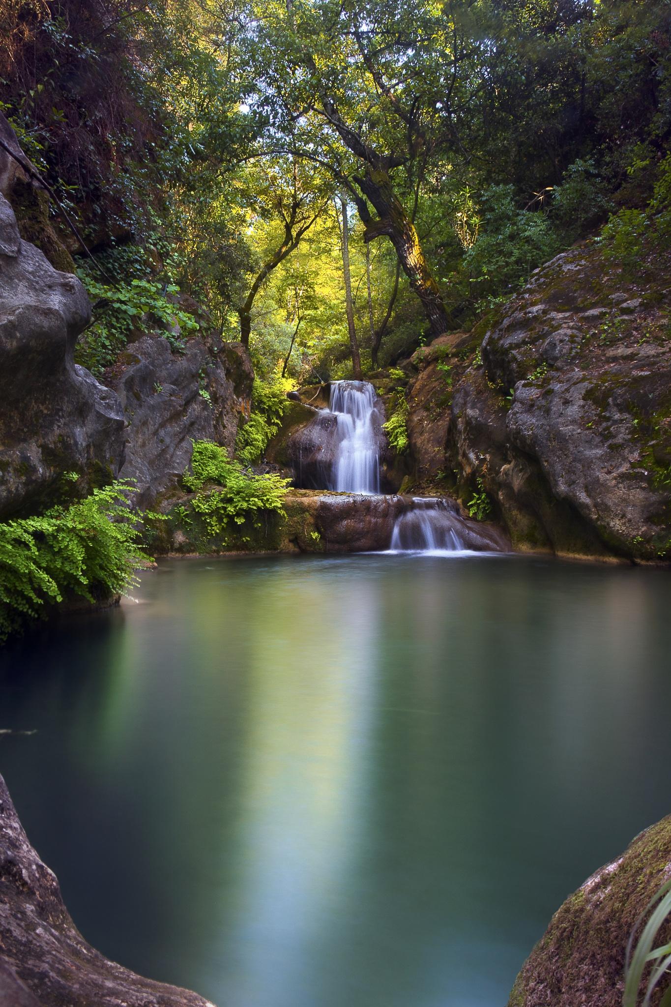 Upper pool of Hidden Paradise Falls