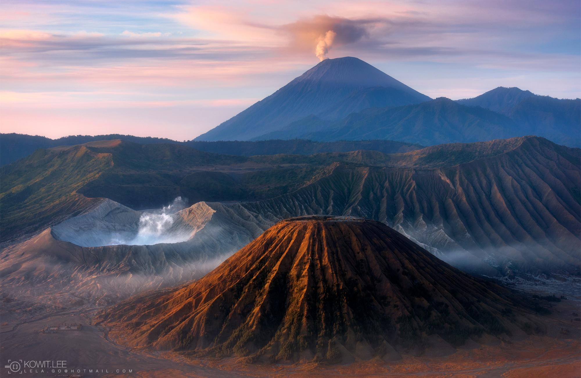 Volcano land Mt.Bromo Indonesia.