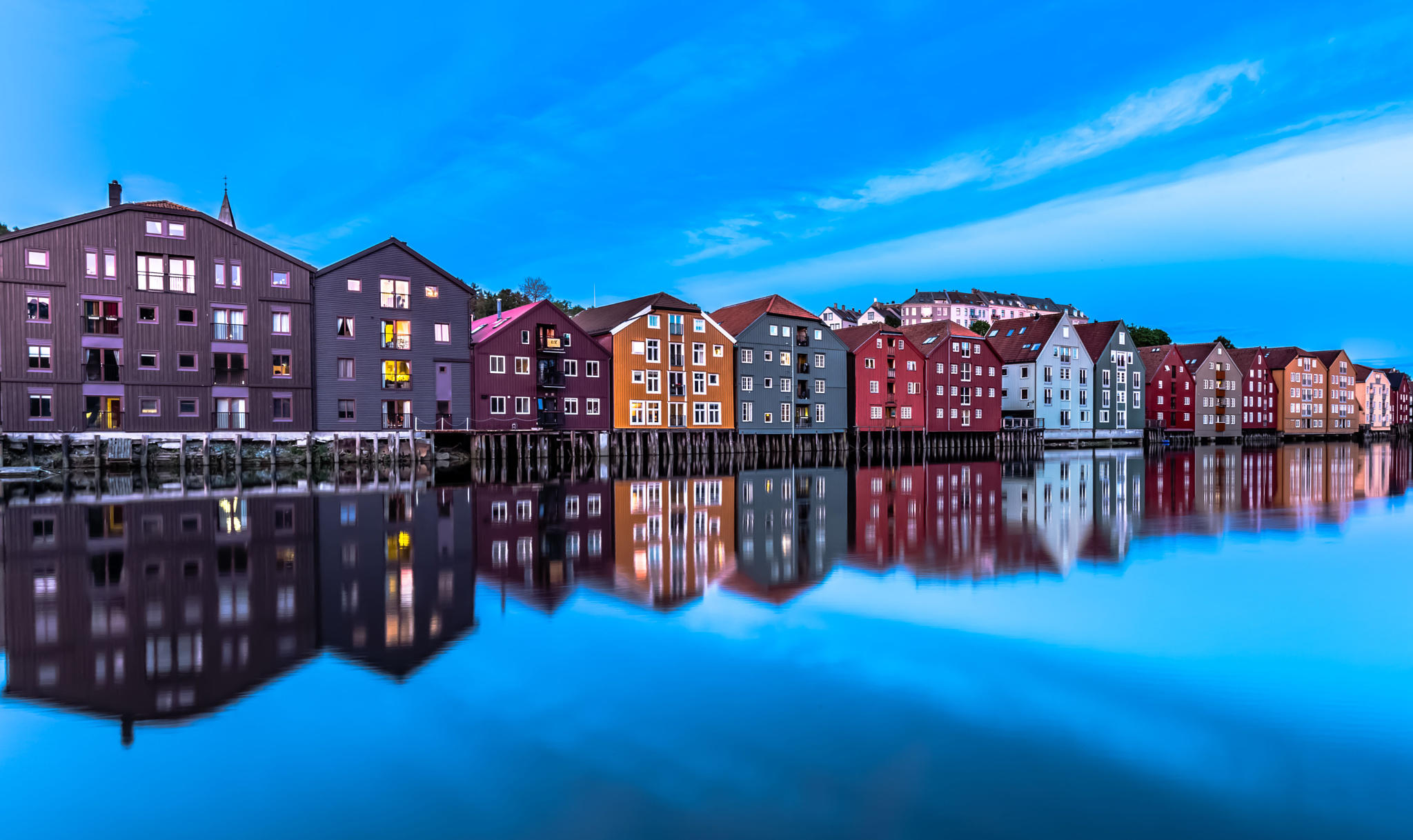 Blue hour at Trondheim, Norway