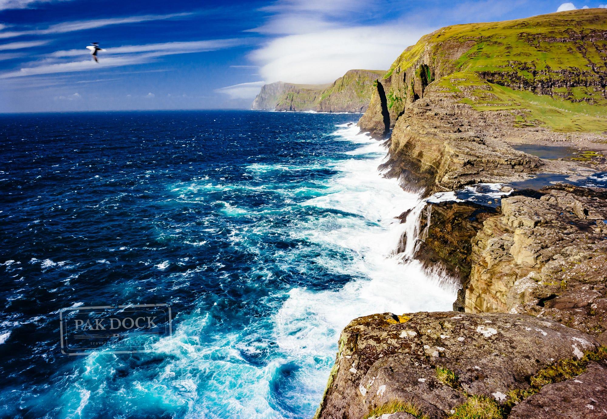 Bøsdalafossur Waterfall - Faroe Islands