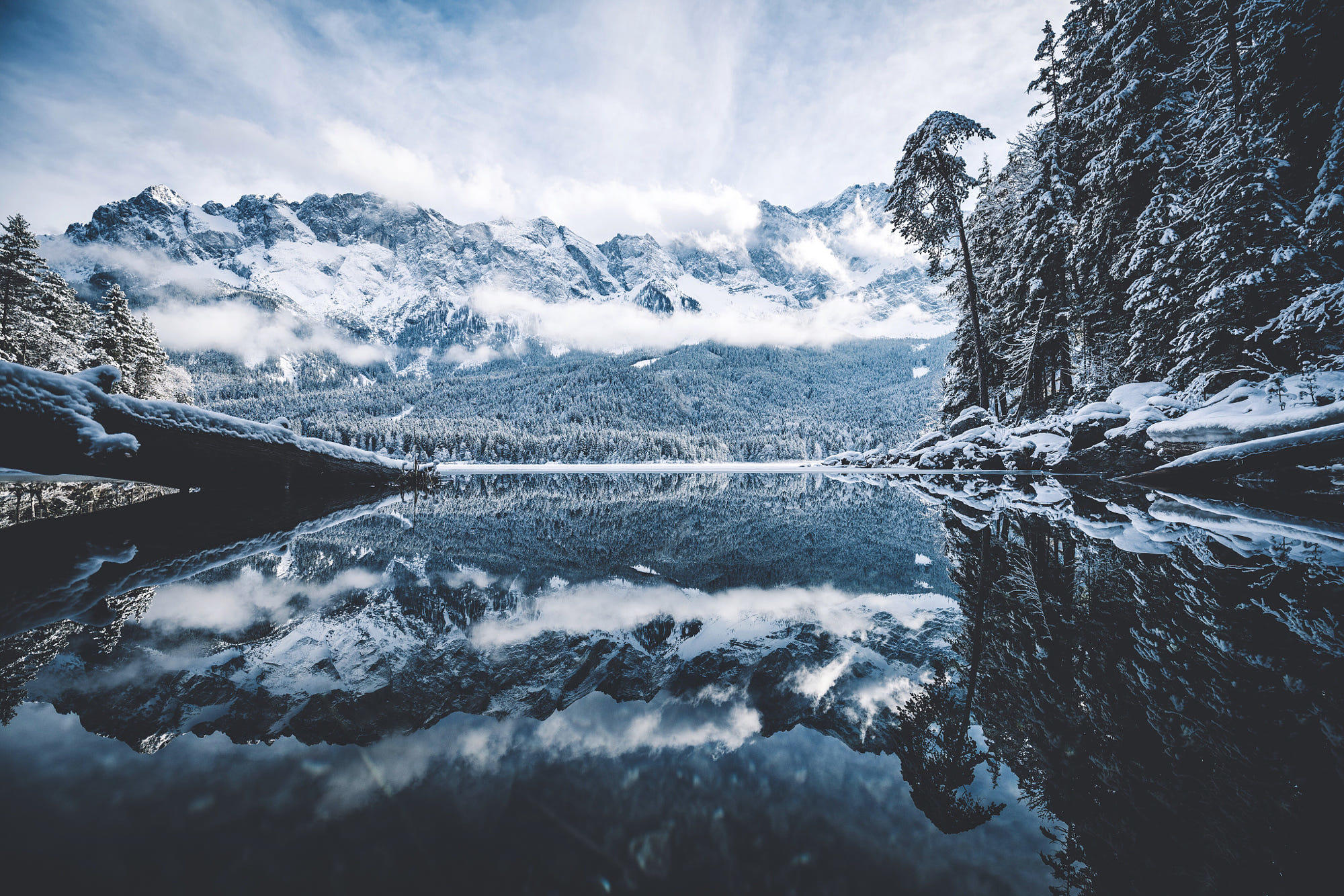 Eibsee reflections.