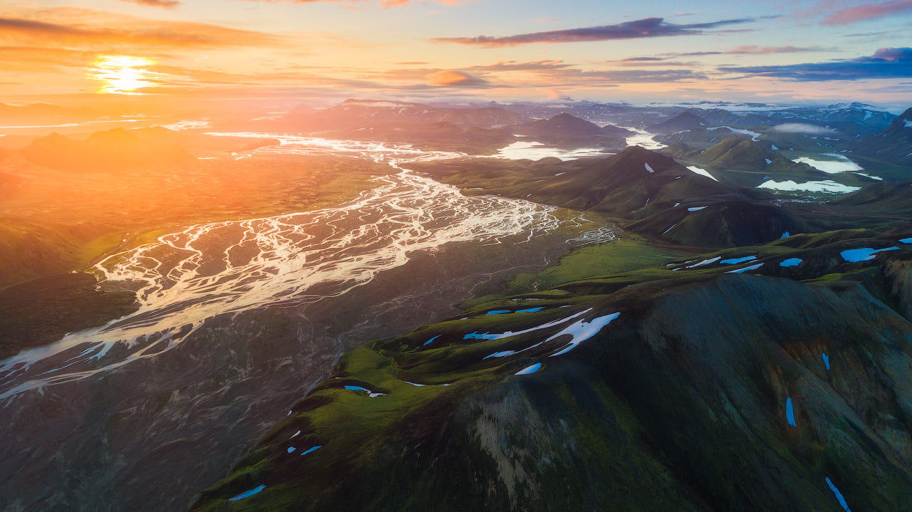 High Above Iceland