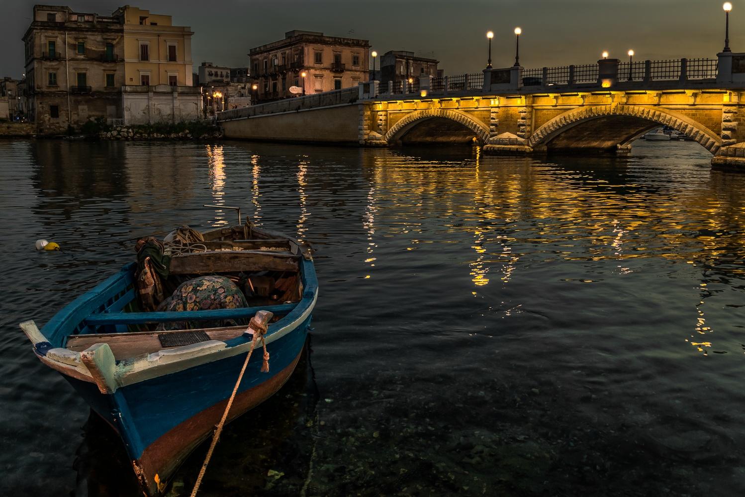 The old Taranto evening view.