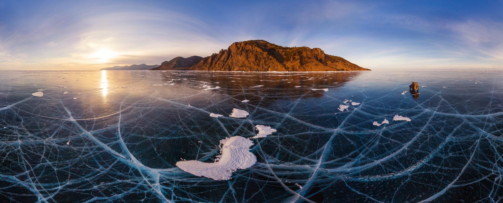 Baikal Lake in the evening
