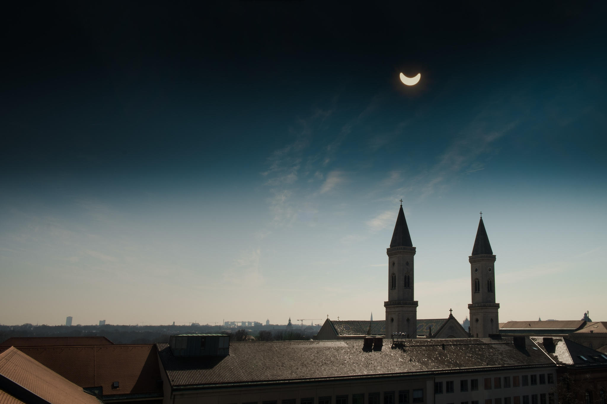 SoFi München, eclipse of the sun