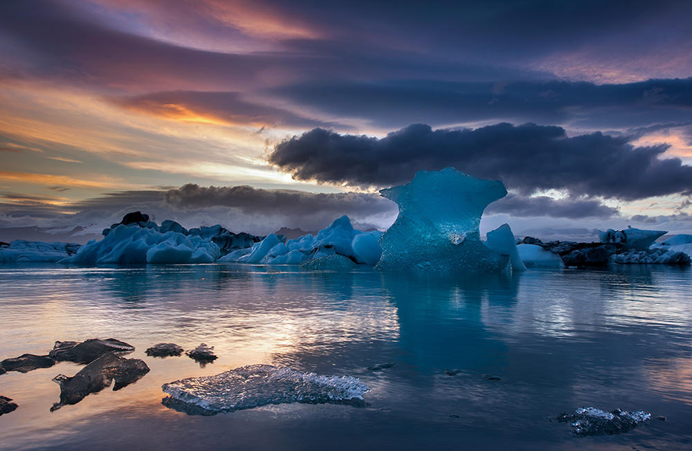 Jokulsarlon evening