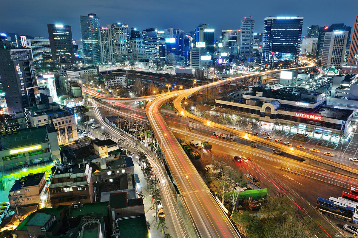 The nightview of seoul