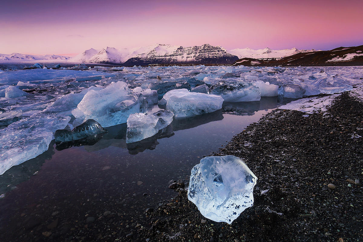 Jökulsarlón before the dark