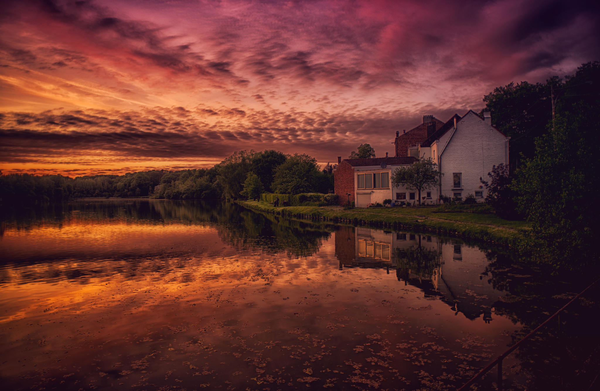 Sunset in Wallonia