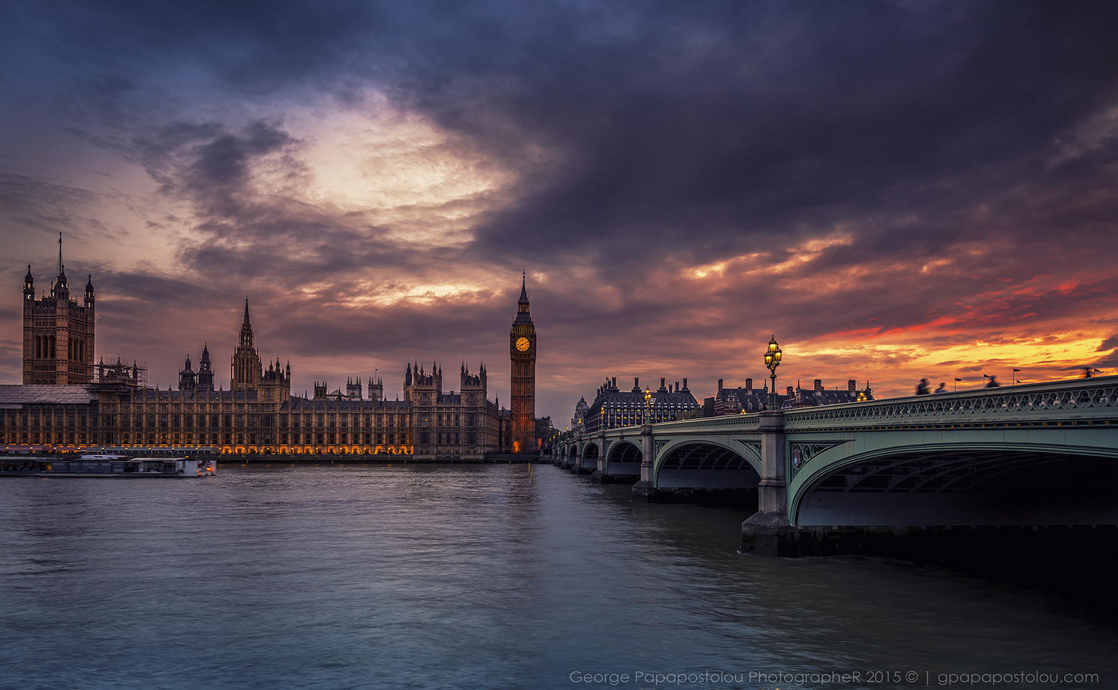 Sunset in London