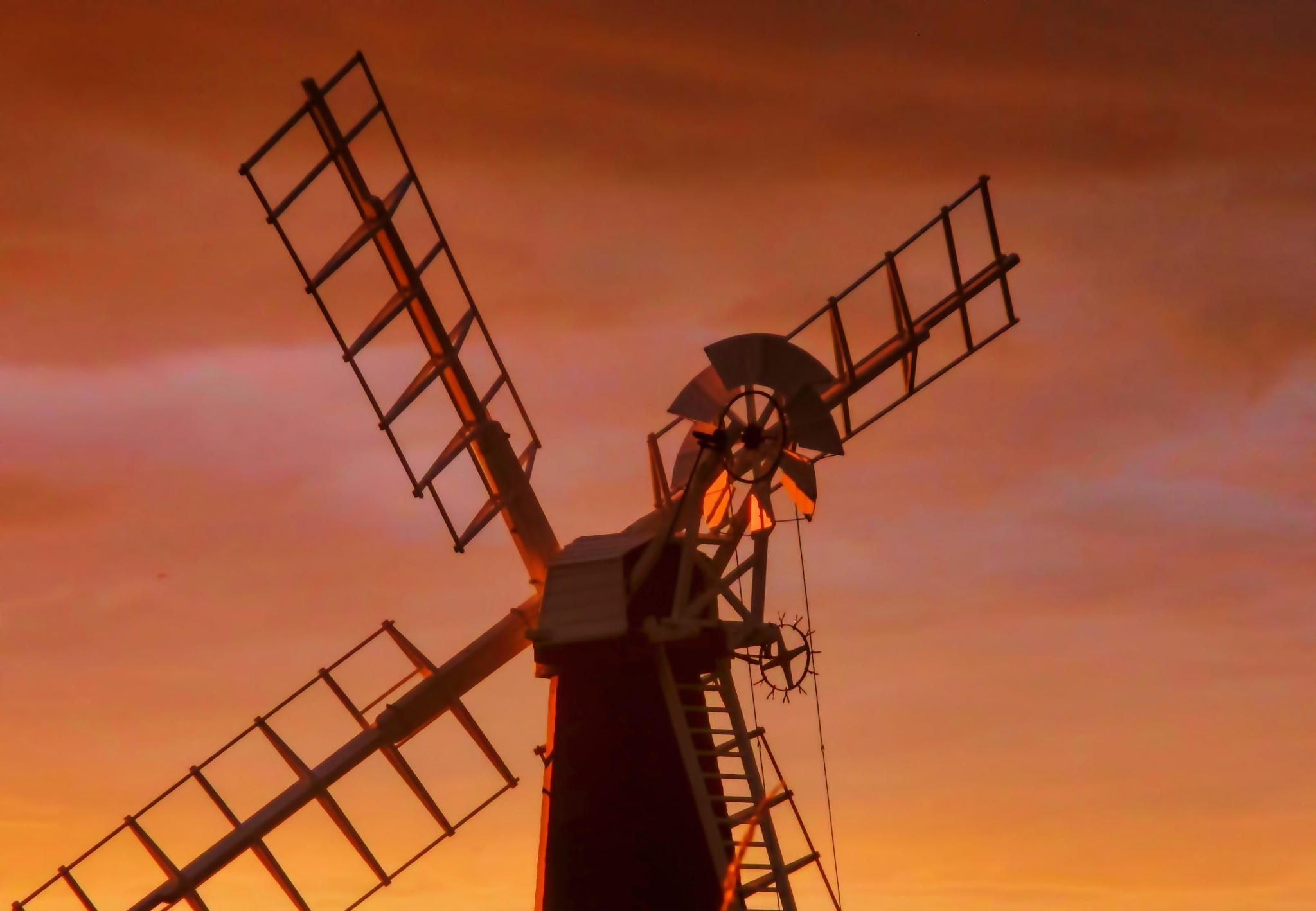 Windmill silhouette