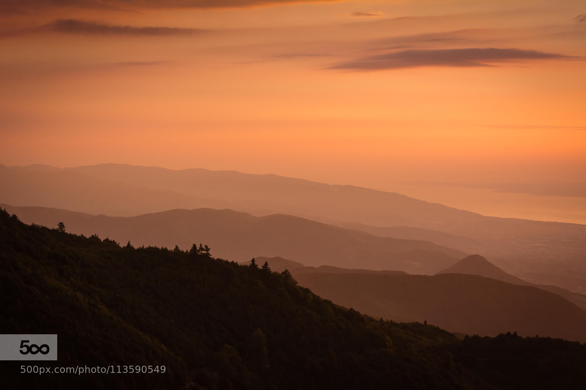 Sunset over Kartepe