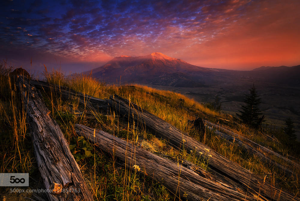 Mount ST Helens Sunset