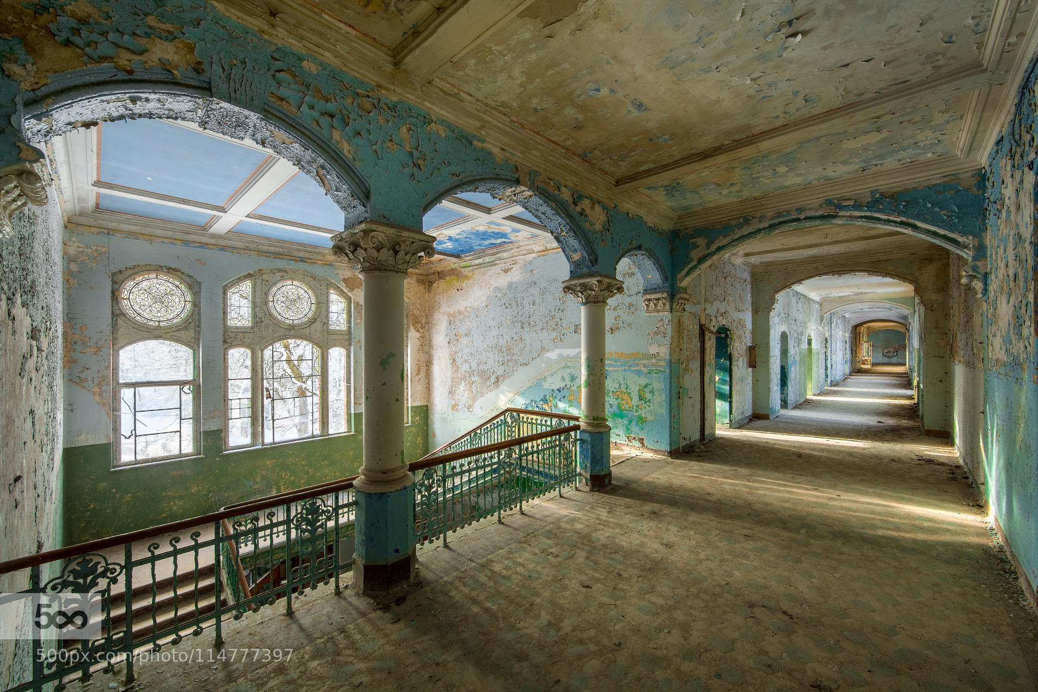 Beelitz Heilstätten Treppenaufgang Reale Version