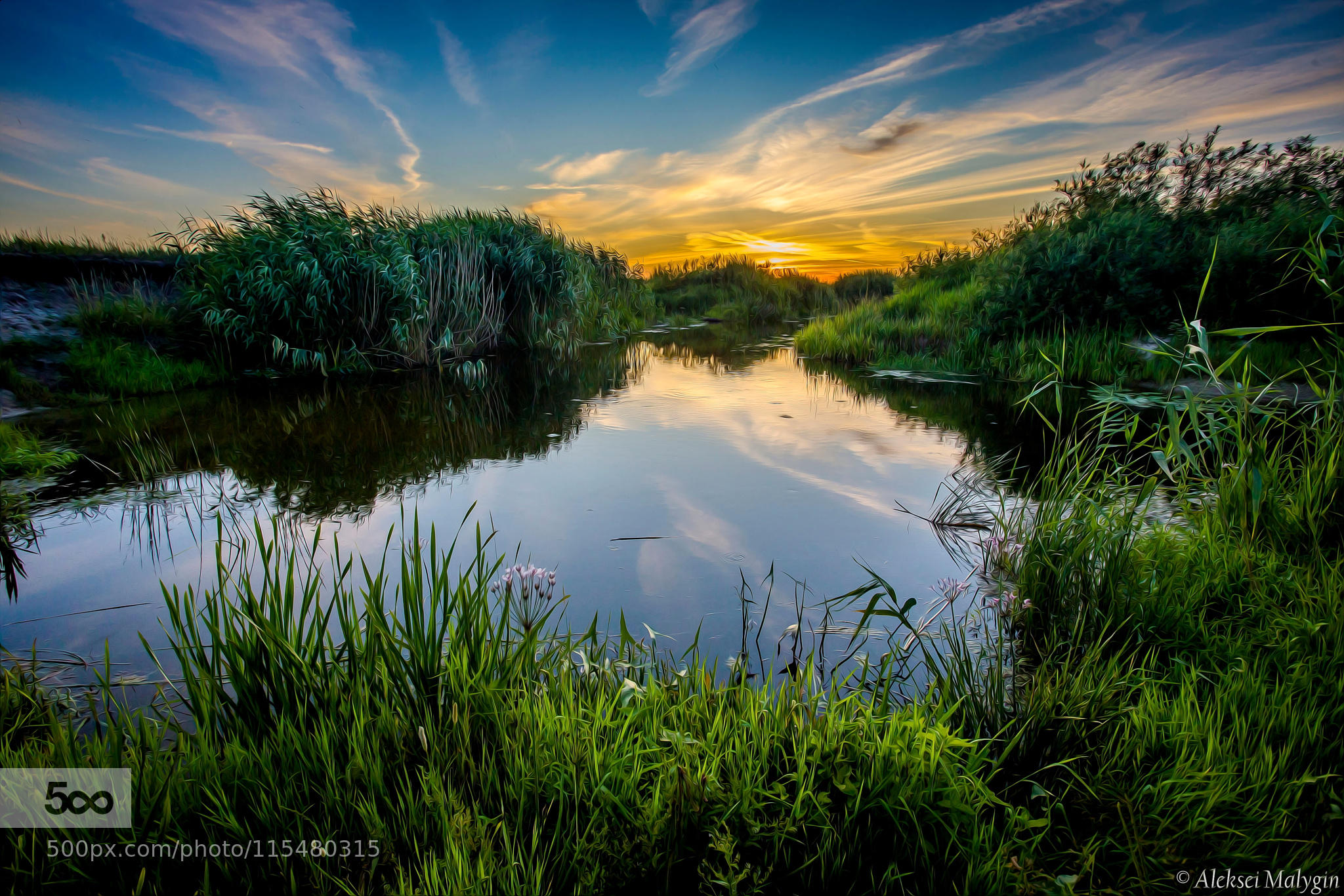 Quiet small river...