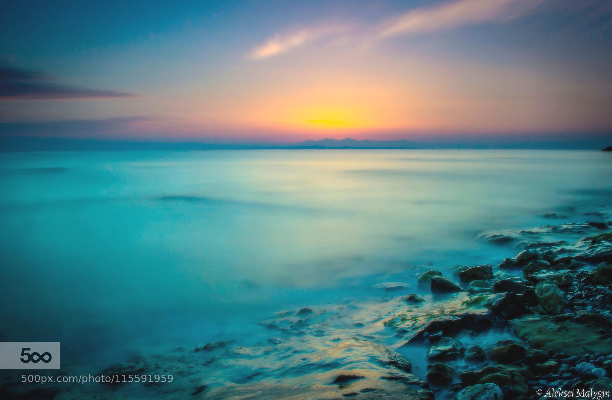 Dawn glow on Zakinthos...