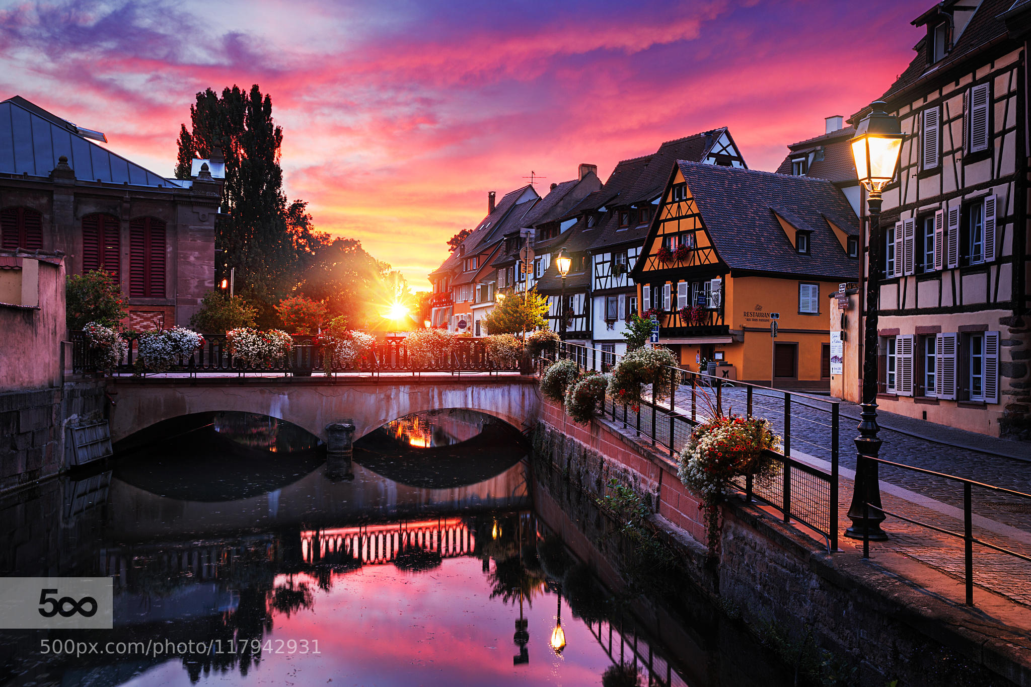 Sunrise over Colmar