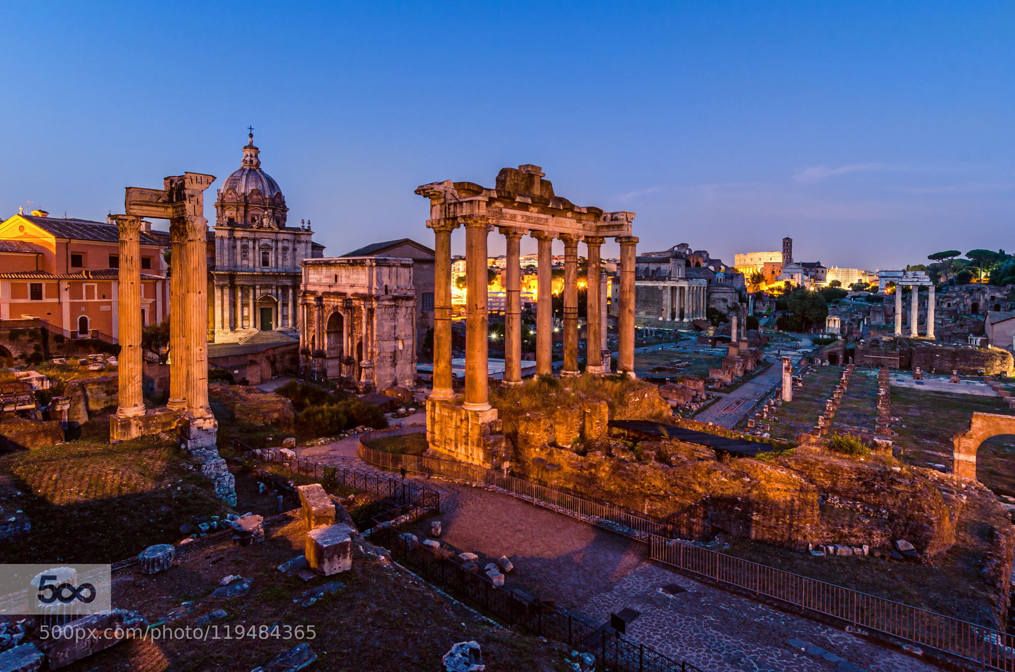 Evening at the Forum Romanum