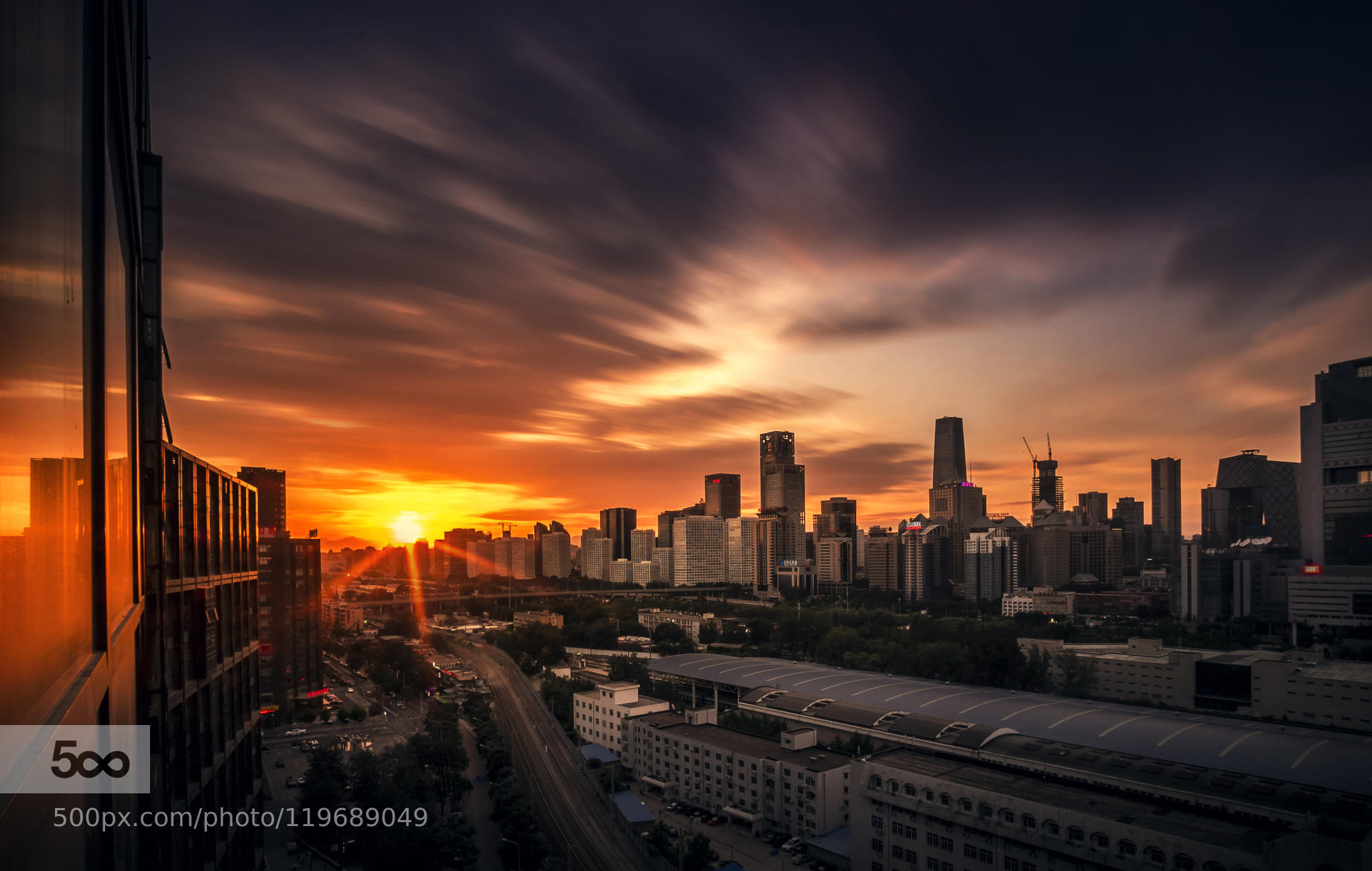 Beijing sunset