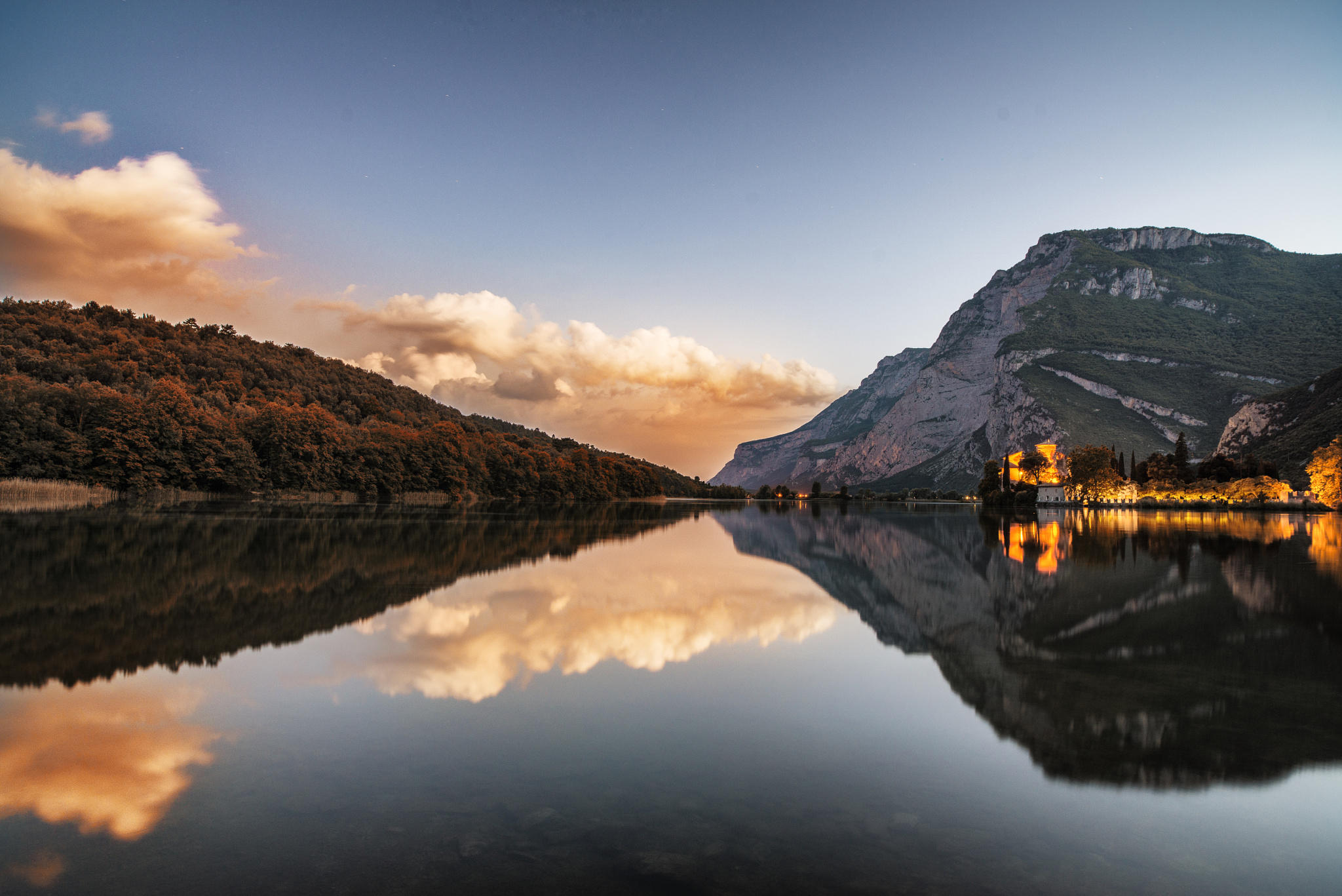 Toblino at Sunset.