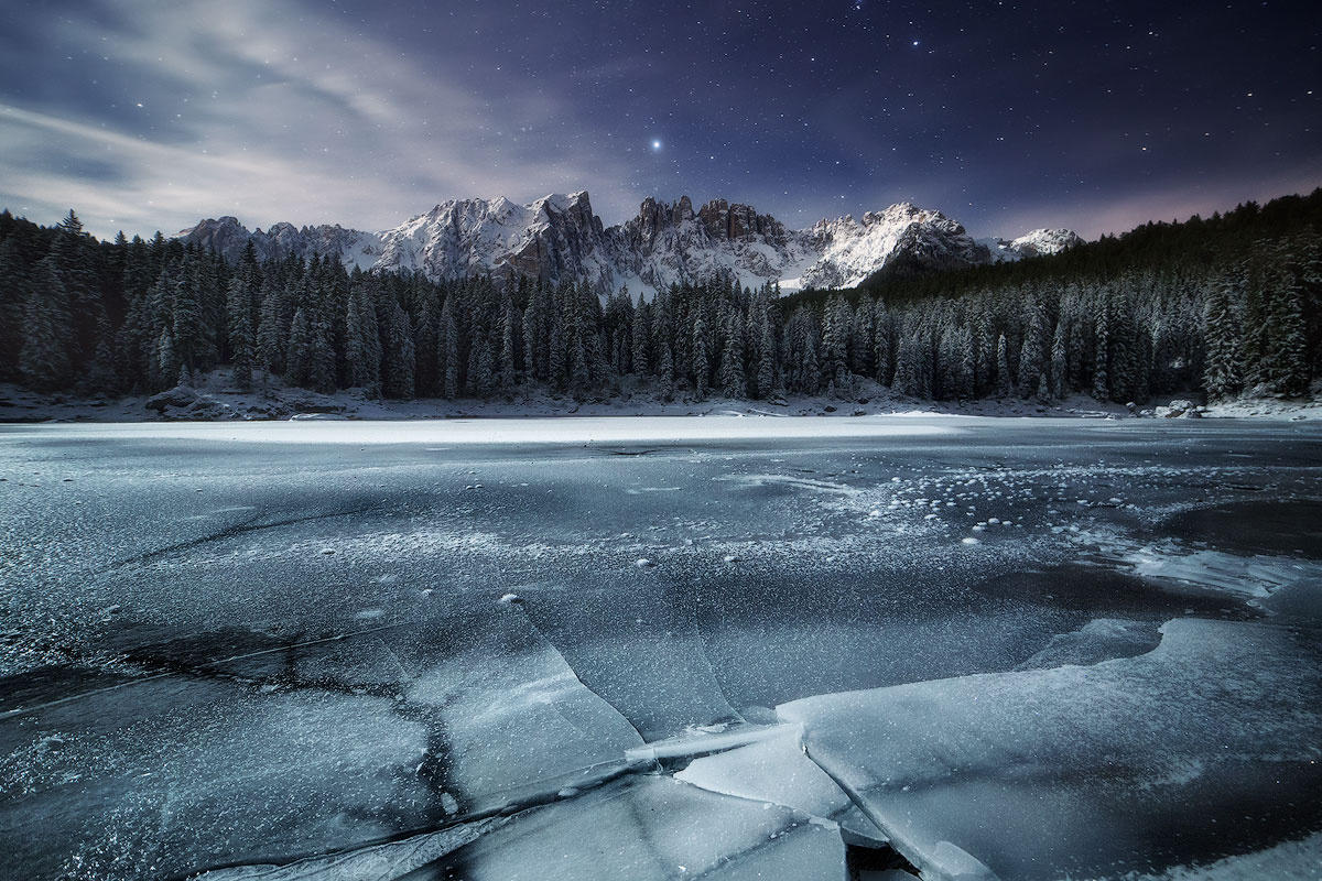 Frozen Carezza Lake (Re-Edit)