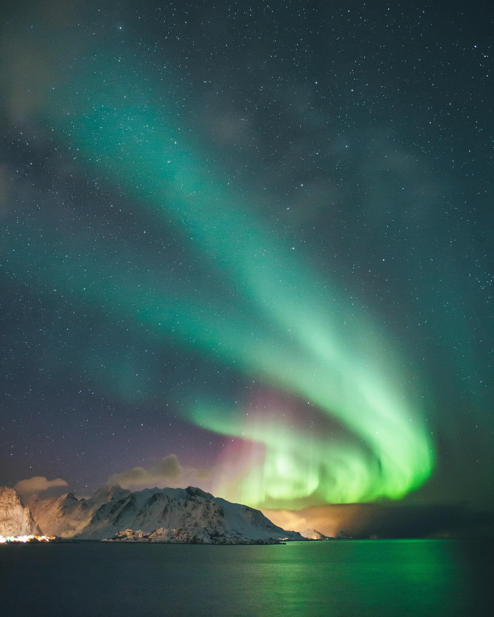 Northern Lights Over Lofoten, Norway