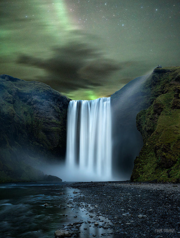 Skogafoss Aurora