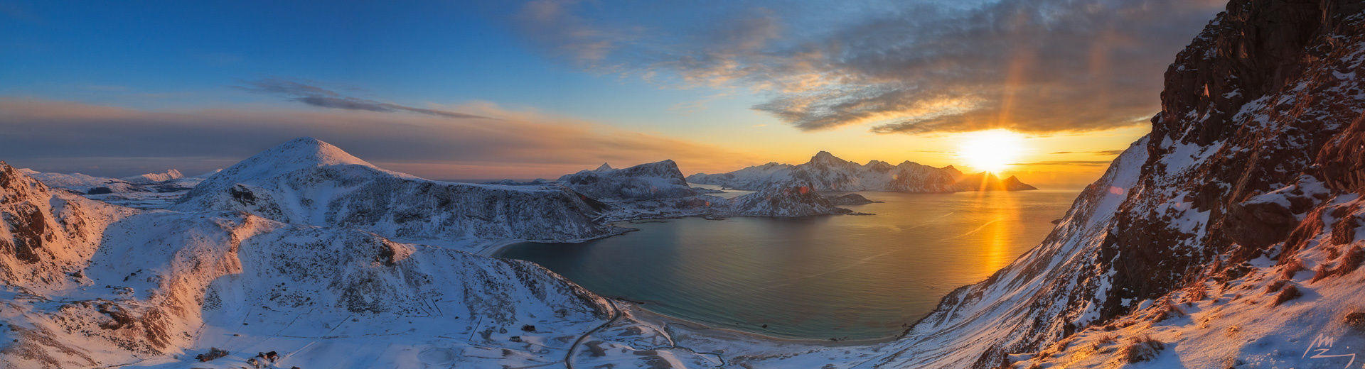 Above Haukland beach