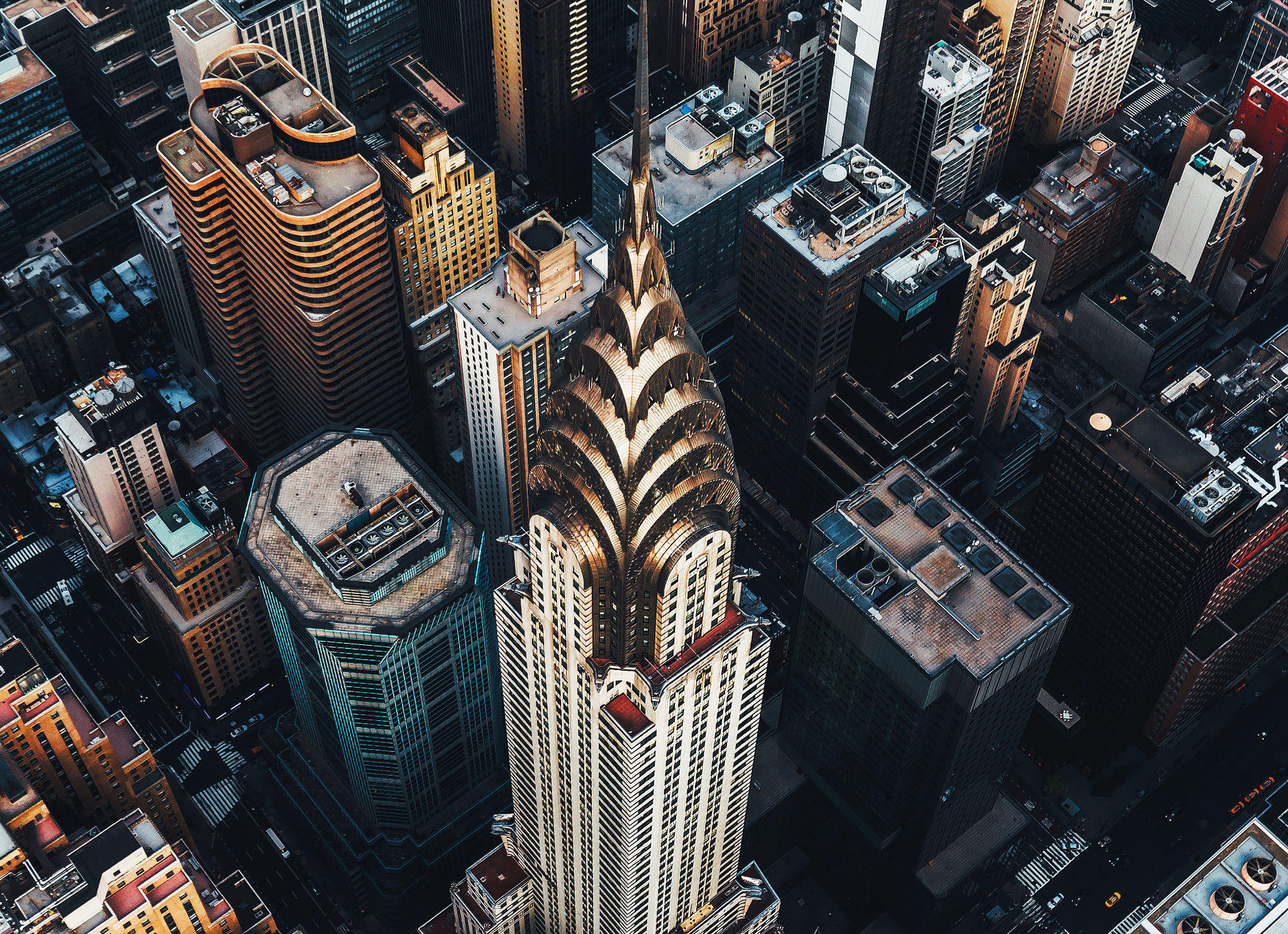 Chrysler Building from the sky