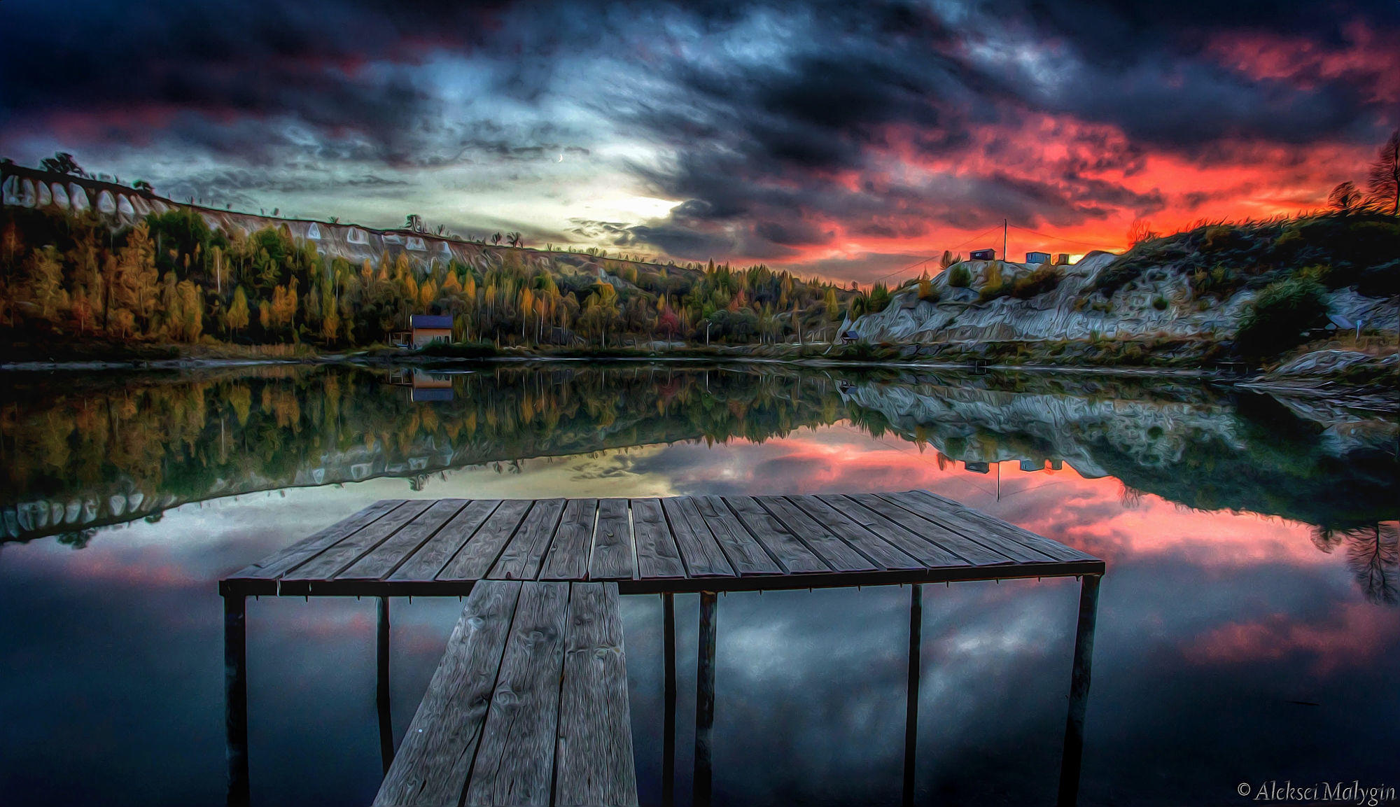 Dramatic autumn sunset...