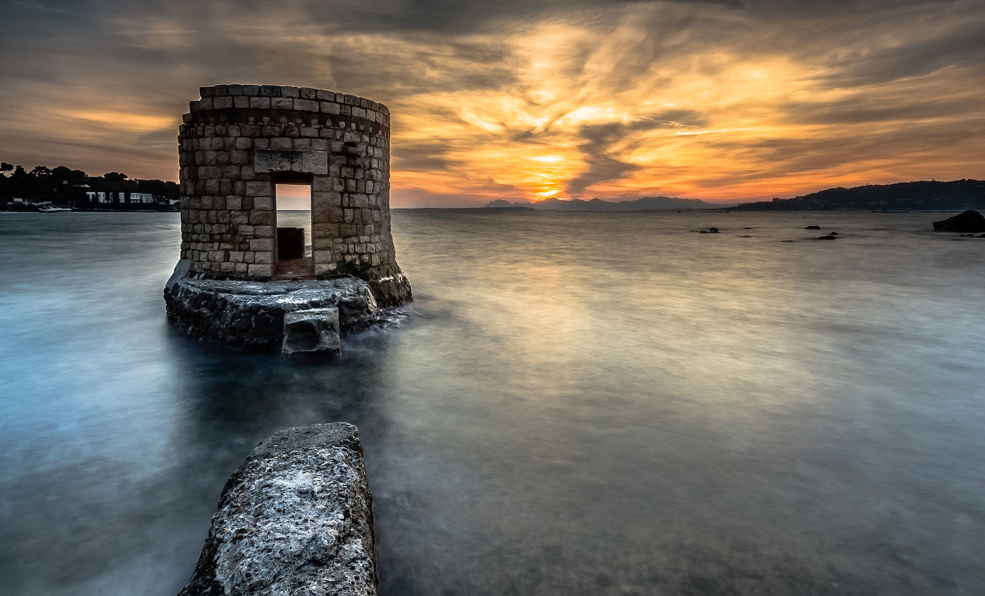 Sunset, Antibes, France