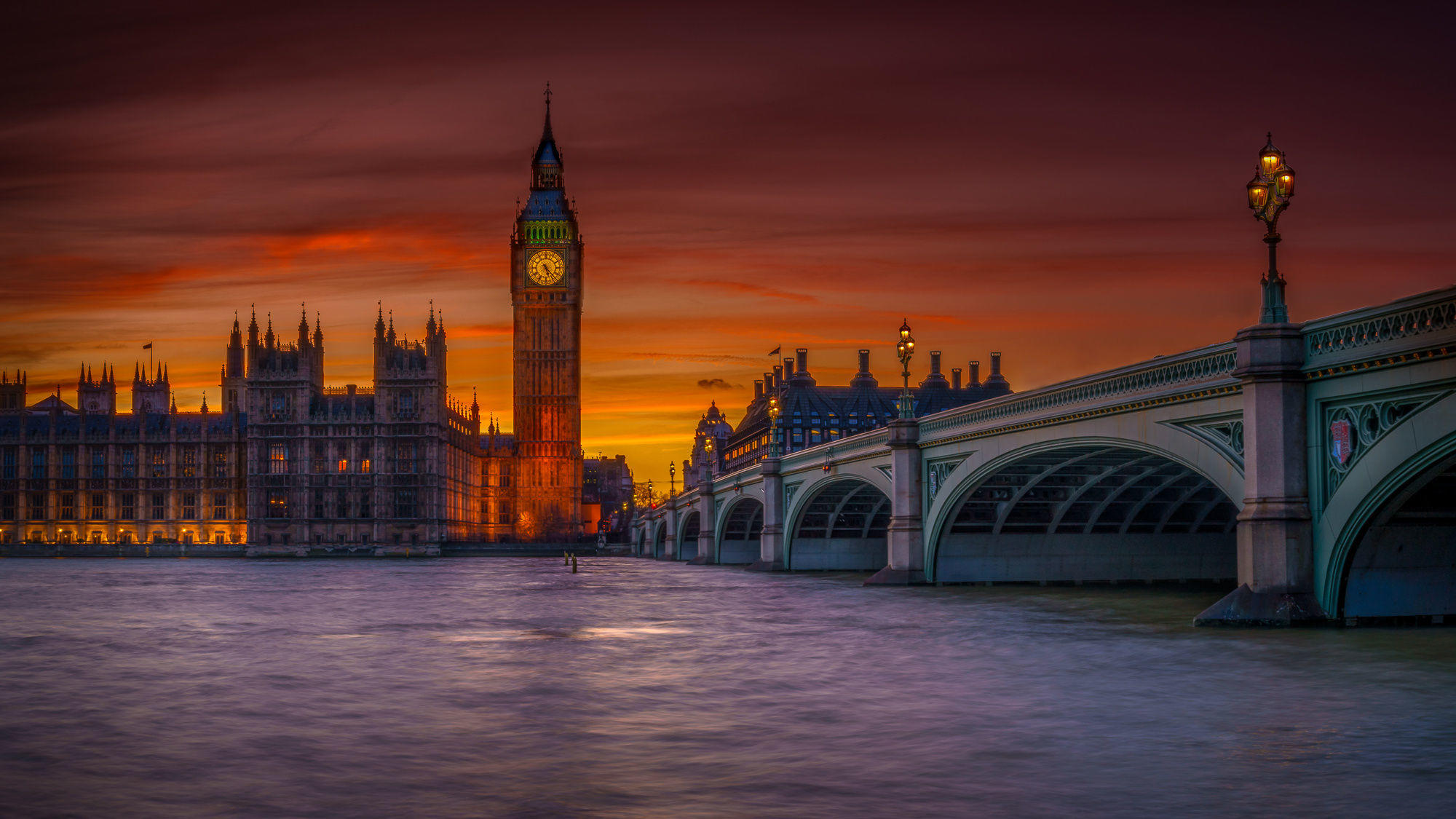 Westminster at sunset
