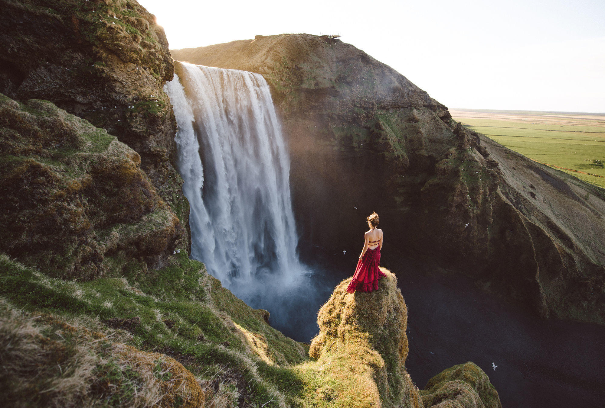 The Morning at Skógafoss