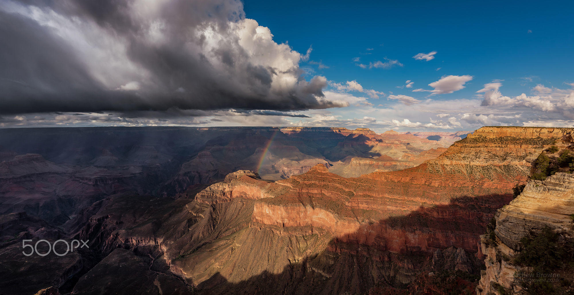 Rainbow at Yavapai Point, Grand Canyon South Rim