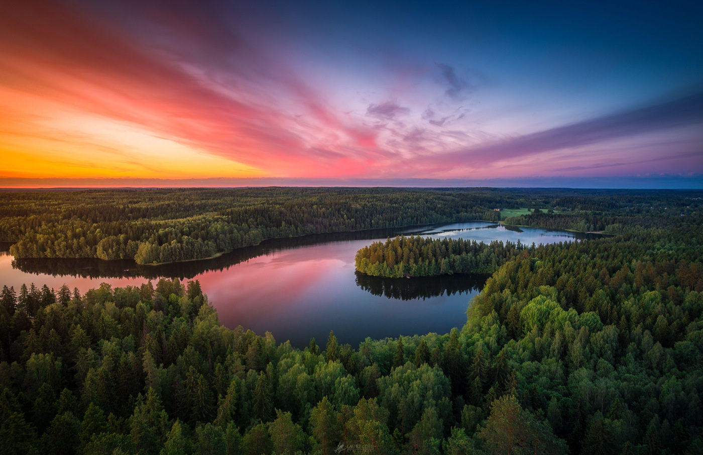 Aulangonjärvi From Above