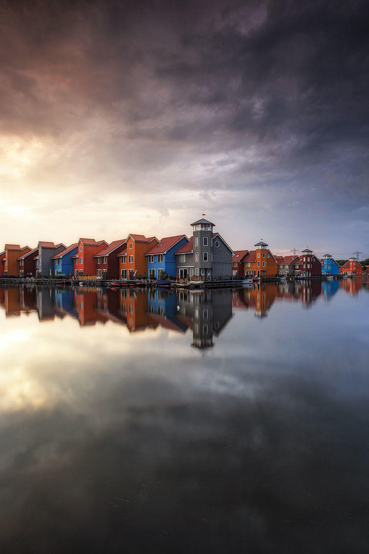 Harbour of Reitdiep, Groningen, The Netherlands