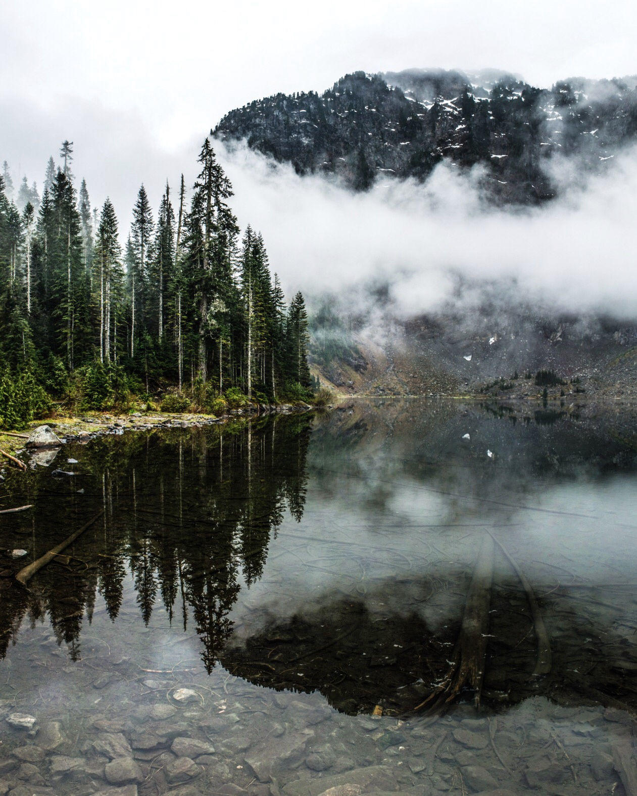 lake twenty two. cascades. washington.