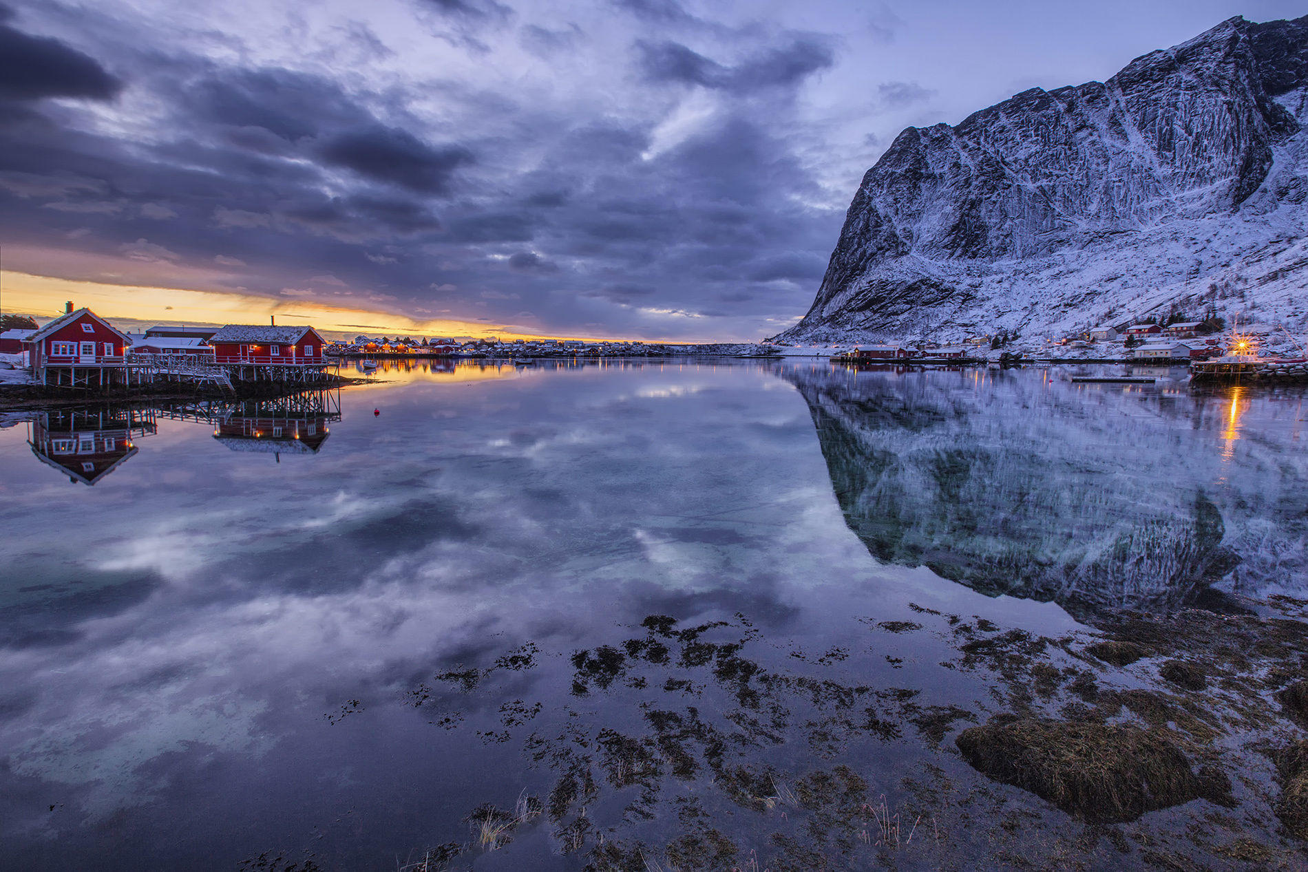 Sunrise at the  Fjord