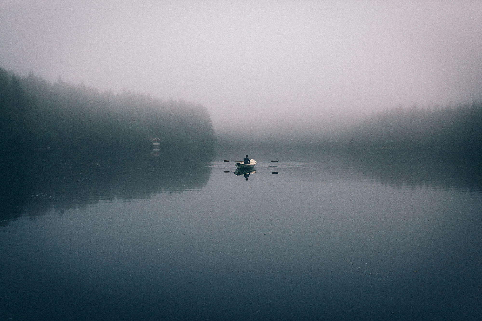 Early morning paddle in Finland.