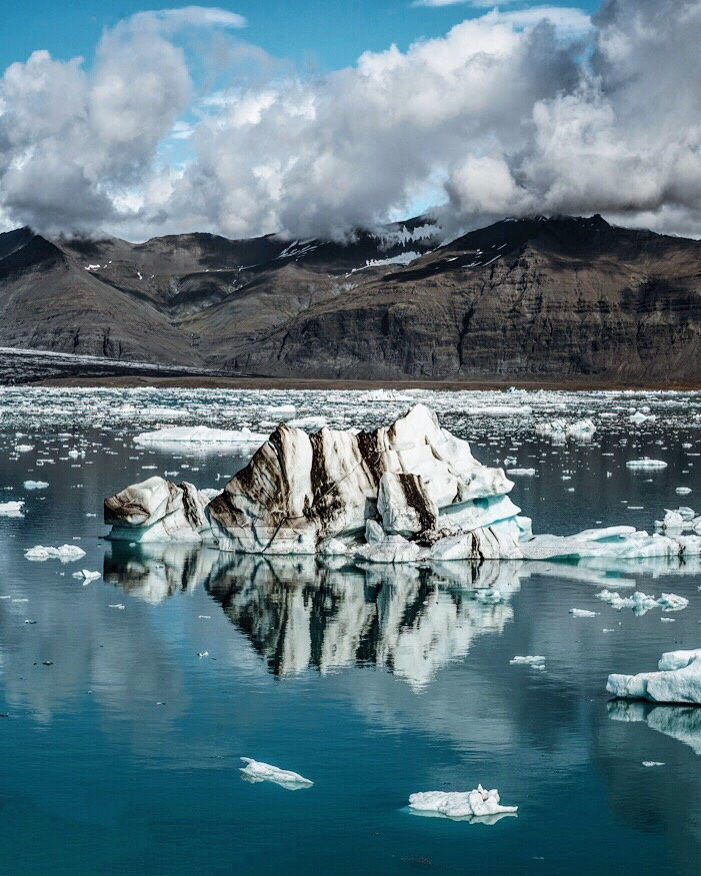 jokulsarlon glacier lagoon. iceland.