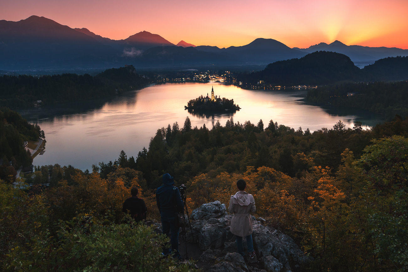 Lake Bled before sunrise