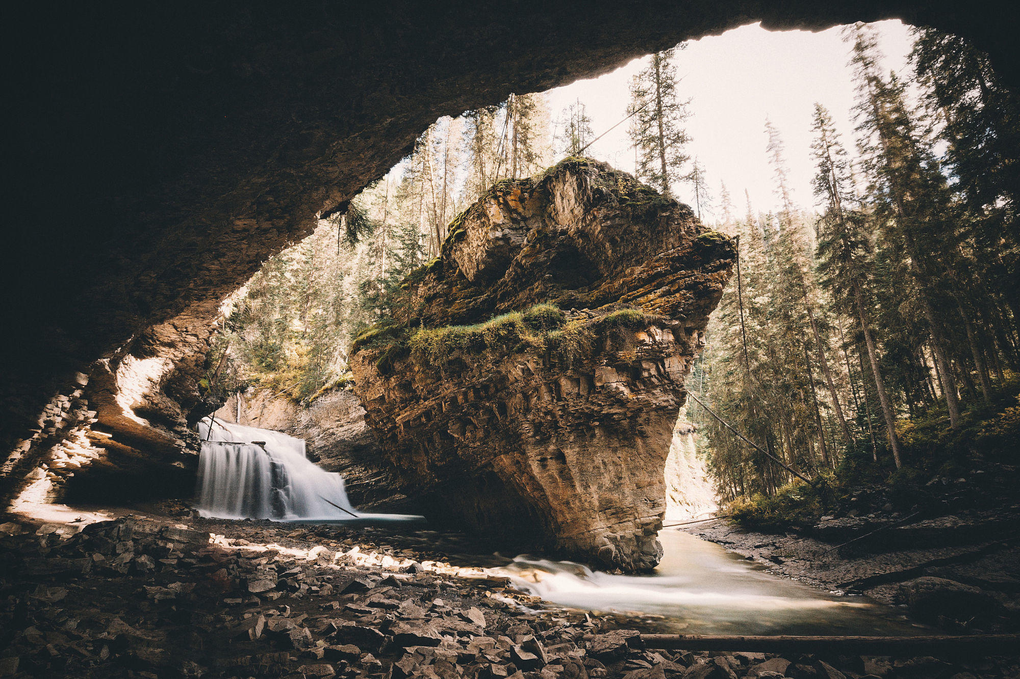 One rock you could find in the Johnston Canyon.