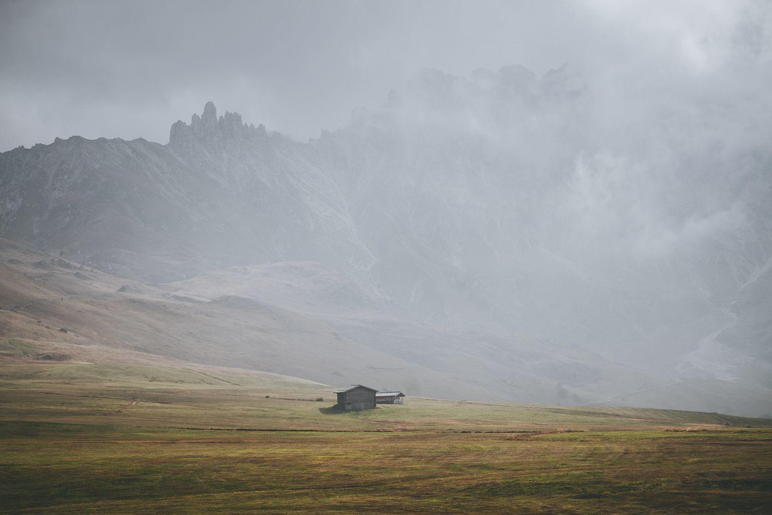 Cabin in the Dolomites.