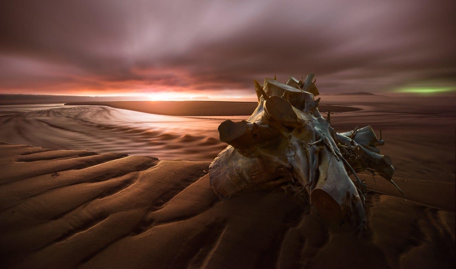 The beach at night