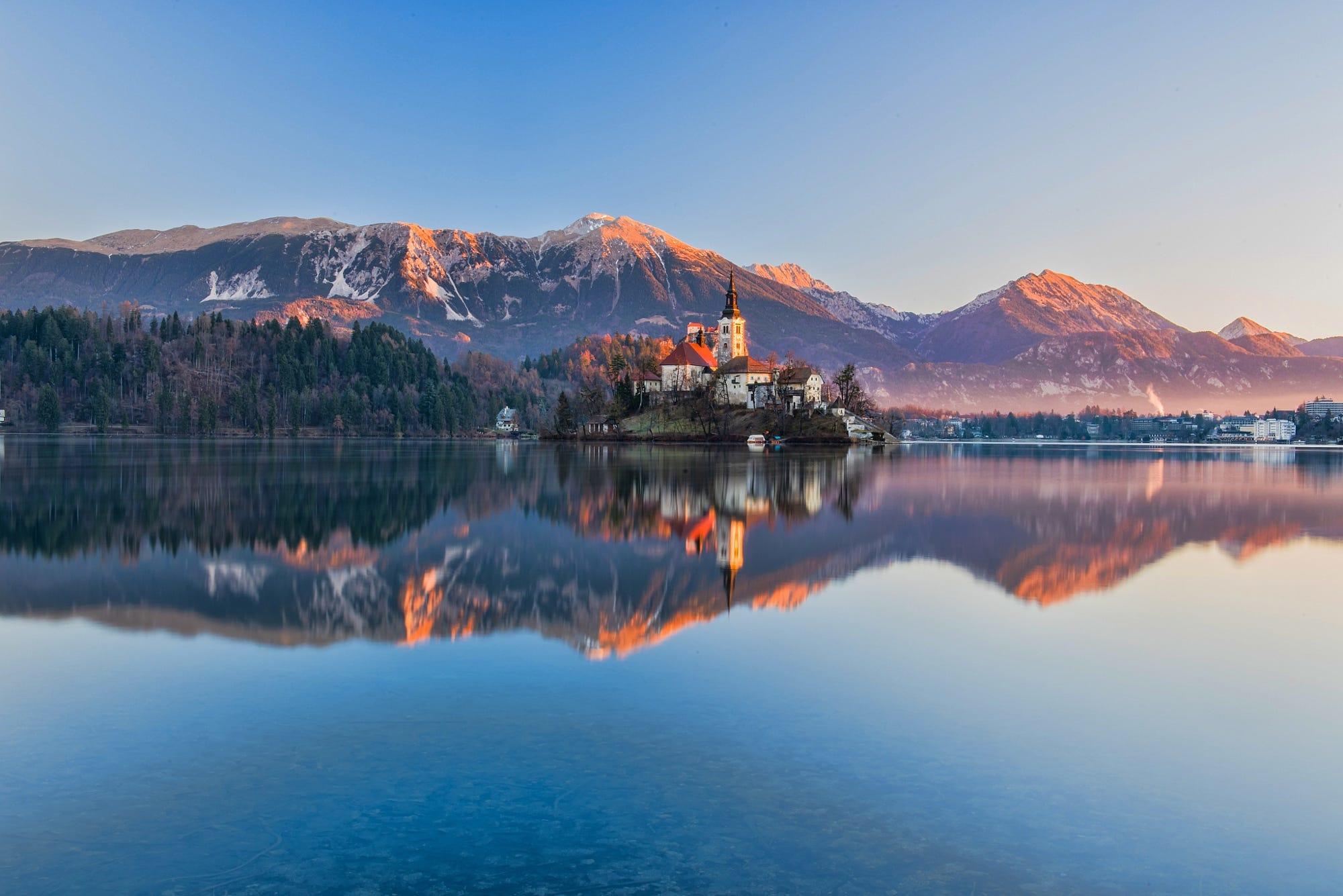 Lake Bled sunrise