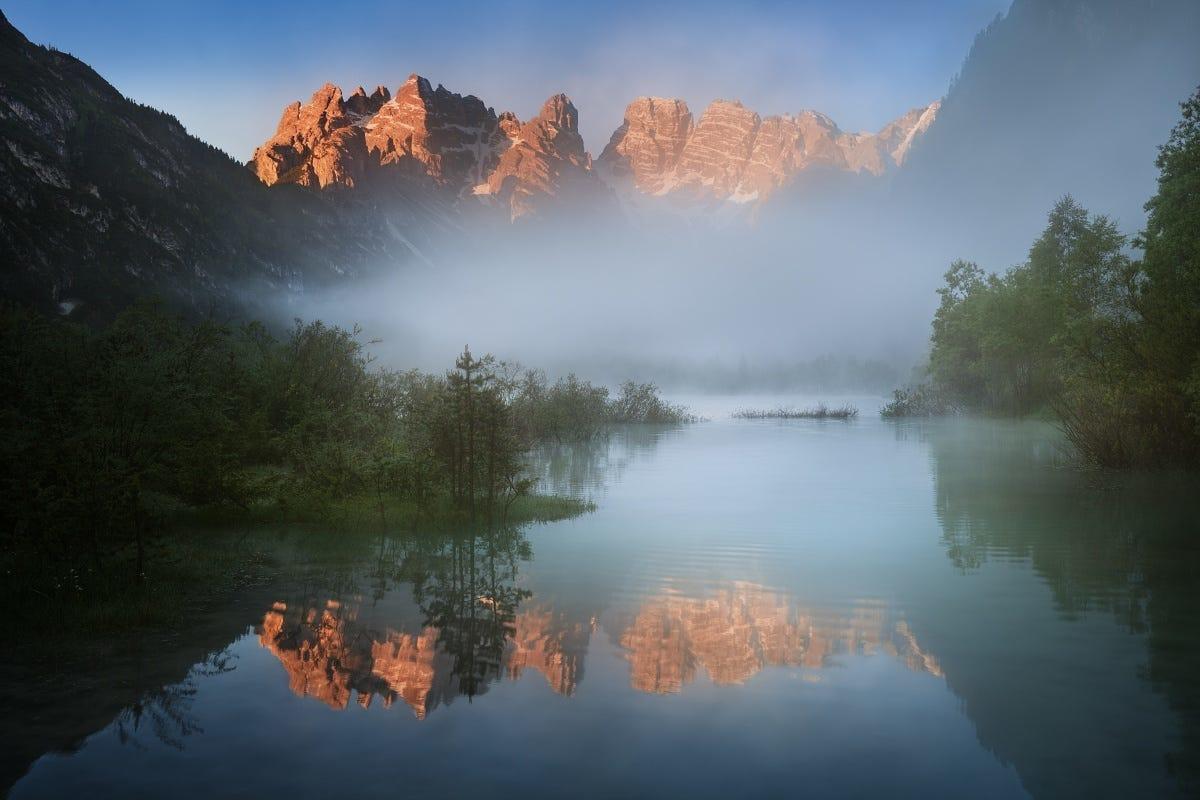 Summer morning on the lake