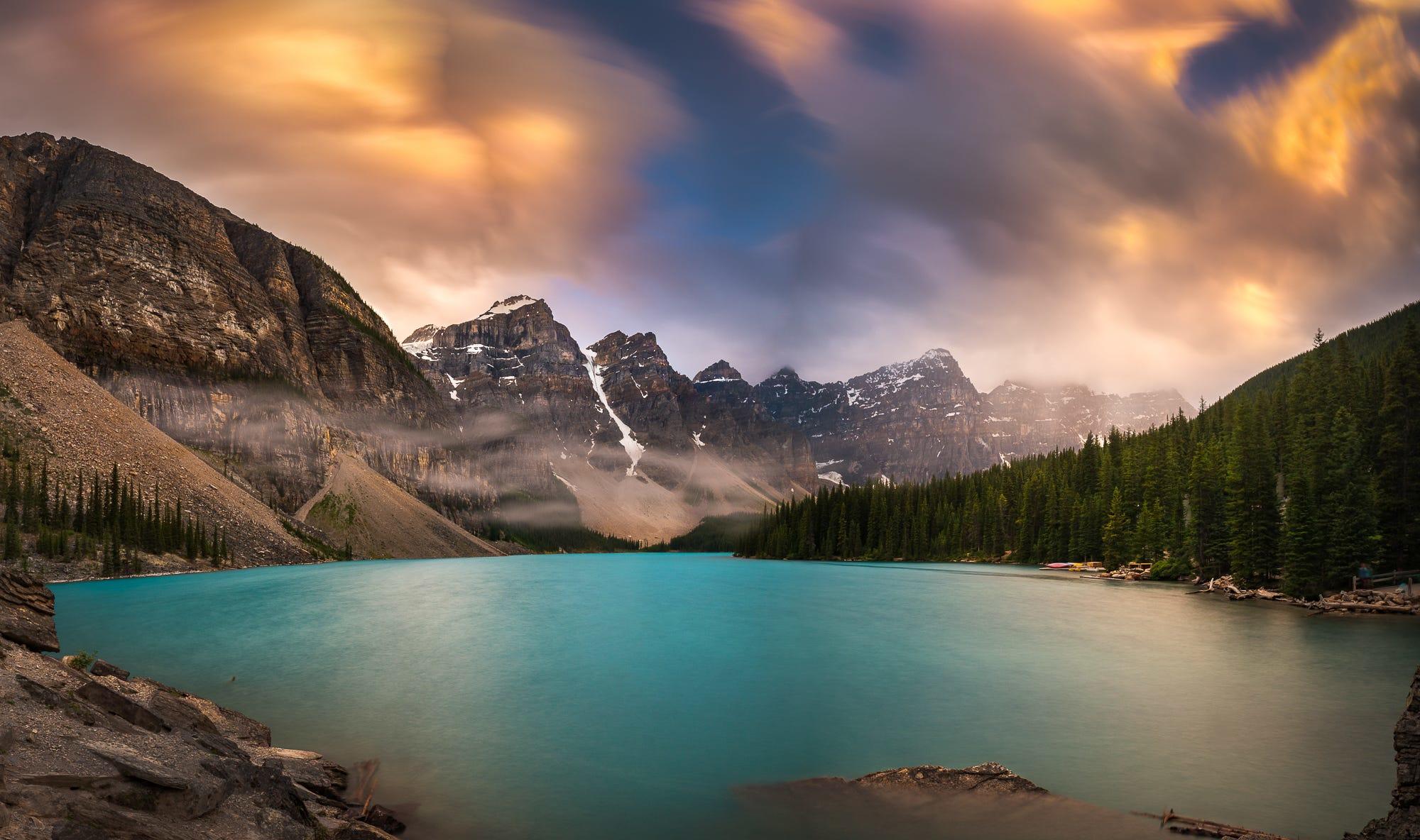 More Rain at Moraine Lake