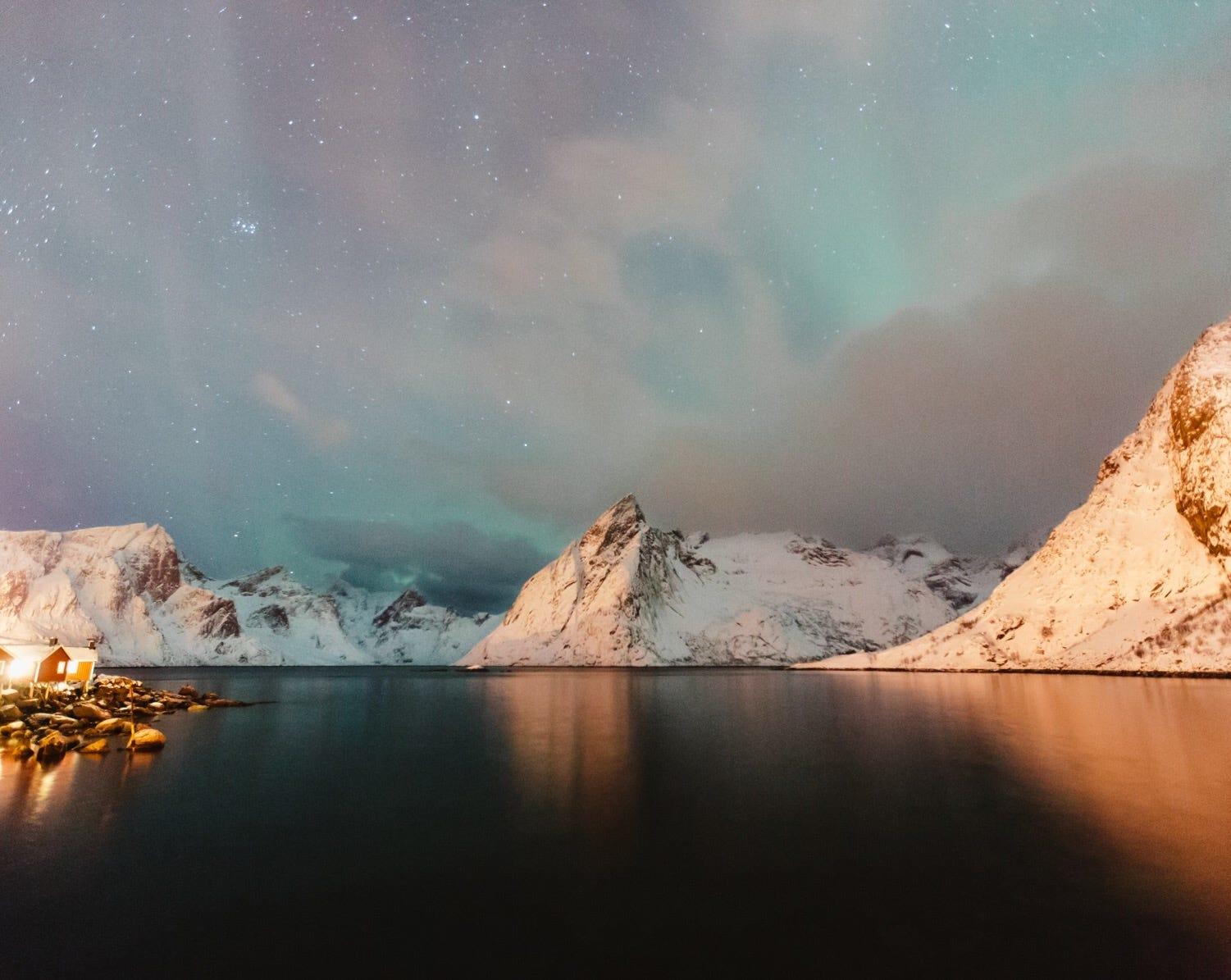 Aurora in Lofoten, Norway.