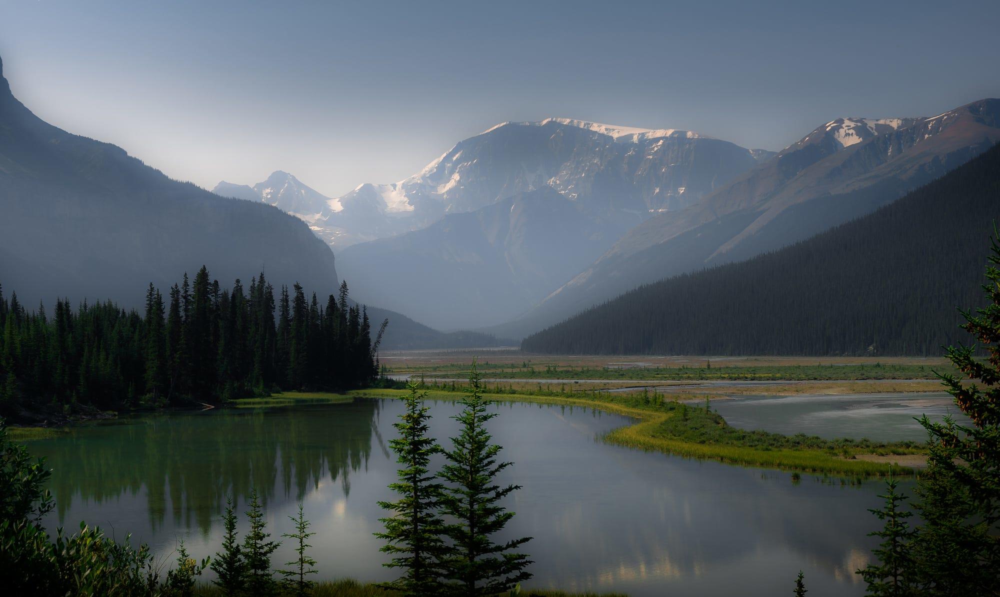 Snow-capped mountains