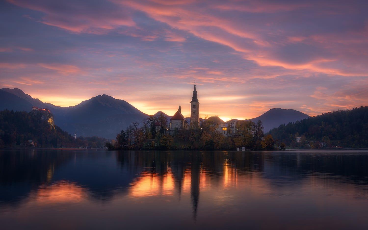 Burning Morning in Slovenia